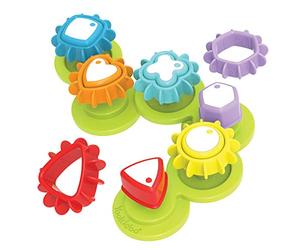 Yookidoo Forma 'N' Spin Gear Sorter. Un juguete de actividad de desarrollo para niños de 1 a 3 años. Juego de clasificación para niños pequeños con múltiples colores y formas, que también gira (caja