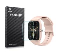 Yoomigle 6 Unidades Protector de Pantalla Compatible con Gydom IDW13 1,8" Smartwatch HD Claro Suave Protectors Compatible con Aeac W13 1.8 Pulgadas Reloj Flexible Película de TPU No Vidrio