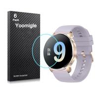 Yoomigle 6 Unidades Protector de Pantalla Compatible con Iaret I50 1,32" Smartwatch HD Claro Suave Protectors Compatible con Erkwei I50 1,32 Pulgadas Reloj Flexible Película de TPU No Vidrio