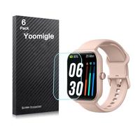 Yoomigle 6 Unidades Protector de Pantalla Compatible con TOOBUR IDW16 1,95" Smartwatch HD Claro Suave Protectors Compatible con Quican IDW16 1.95 Pulgadas Reloj Flexible Película de TPU No Vidrio