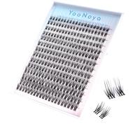 YOONOYA Extensiones de pestañas, 140 unidades, pestañas individuales, 10-14 mm, mullidas en C, rizadas, para manualidades, extensiones de pestañas naturales, suaves y transparentes (YT10 10-14 mm MIX)