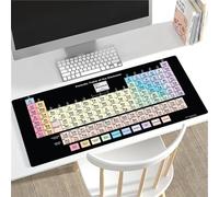 Yoonqun 600x300x3mm Alfombrilla de Ratón Grande,Tabla periódica Colorida XXL Gaming Mouse Pad,Base de Goma Antideslizante,Mejora la precisión y la Velocidad,Alfombrilla Gaming para PC Ratón Teclado