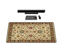 Yoonqun 800x300x3mm Alfombrilla de Ratón Grande,Flor Abstracta Retro XXL Gaming Mouse Pad,Base de Goma Antideslizante,Mejora la precisión y la Velocidad,Alfombrilla Gaming para PC Ratón Teclado