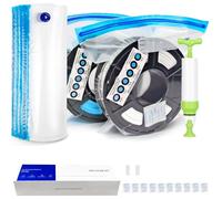 YOOPAI Filamento Bolsa de Vacío Kit Impresora 3d, 10 Storage Bolsas de Vacío 34 * 30cm, 10 Desecantes, 2 Clips de Sellado y 1 Bomba de Mano