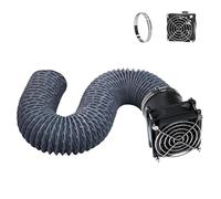 YOOPAI Kit de extracción de humo para impresora 3D 3D, tubo de salida con ventilador de escape de bajo ruido, ventilación eficiente, extracción de olores, humo y polvo