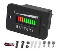 YOOREAL 12/24V Indicador de medidor de combustible de batería,Monitor de capacidad de batería para batería de plomo ácido (no incluye tipo troyano) Powered Golf Car Travel Trailer Forklift etc
