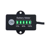Yooreal 12V/24V Medidor de capacidad de la batería Indicador de indicador de combustible Impermeable IP65 para batería de plomo-ácido Alimentado por Golf Car Travel Trailer Carretilla elevadora,etc.