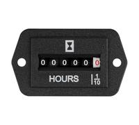 Yooreal AC 110-250V Medidor de horas mecánico, sin medidor de horas de batería,al agua para motor, tractor, generador,inversor,bote,RV,cortadora de césped y otros dispositivos impulsados por baterías