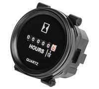 Yooreal AC 110V-250V, medidor de hora digital mecánico redondo, resistente al agua para tractor de jardín, velero, generador de cortadora de césped de giro cero.