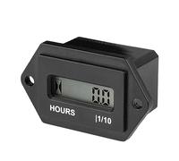 Yooreal Contador de horas digital, CC de 4,5 V a 90 V, horas totales reiniciables, almacenamiento de datos para cortacésped, generador de tractores de carrito de golf ZTR/Riding cortacésped Land