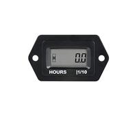 Yooreal Contador de horas digital para motor pequeño, CA/CC 5-277 V, diseño impermeable, funciona en varios de ZTR/cortacésped tractor generador motosierra