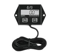 Yooreal Contador De Horas Digital,Tacómetro,Medidor De RPM De Batería Reemplazable Para Scooter Césped Tractor Dirt Bike Generador Moto Moto De Cross Motosierra Fuera De Borda Motor Snowmobile