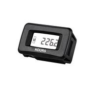 Yooreal Digital AC/DC Hour Meter 5-277V, impermeable Hour Meters funciona en varios de ZTR Riding Lawn Mower Tractor Generator Land Trimmer UTV Brush Cutter.