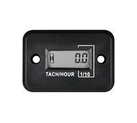 Yooreal Digital Hour Meter Tacómetro, diseño impermeable para motosierra, motor de coche, tractor, motor fuera de borda, generador de jardín, ATV, quitanieves, moto de cross