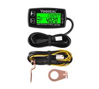 Yooreal Medidor de temperatura del motor,medidor de temperatura,tacómetro de apagado del usuario para scooter moto de nieve Mini bicicleta motocicleta cortadora