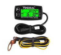 Yooreal Medidor de temperatura del motor,medidor de temperatura,tacómetro de apagado del usuario para scooter moto de nieve Mini bicicleta motocicleta cortadora