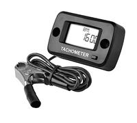 Yooreal Tacómetro digital, medidor de RPM con clip para cortacésped de empuje, generador de coche, compresor, motosierra, moto de nieve, motocicleta, ATV, camión