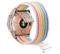 YOOSIDE Correa de nylon de 20 mm con gancho para Garmin Fenix 8 43 mm / epix Pro 42 mm / Instinct 2S / Fenix 7S / 6S / 5S, correa de reloj ultraligera de secado rápido, lavable a máquina para Approach