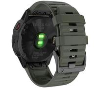 YOOSIDE Correa de reloj de ajuste rápido y fácil para Garmin Fenix 6X Pro/Sapphire, correa de silicona suave hipoalergénica deportiva impermeable para Garmin Fenix 5X/5X Plus, Fenix 3, Quatix 3