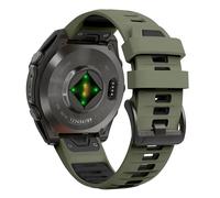 YOOSIDE Correa de reloj de silicona deportiva de doble color de 22 mm y 26 mm para Garmin Fenix 8 / Instinct 3 / epix Pro, pulsera suave QuickFit con hebilla mate para Fenix 7/6/5, Enduro, Quatix