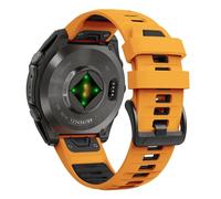 YOOSIDE Correa de reloj de silicona deportiva de doble color de 22 mm y 26 mm para Garmin Fenix 8 / Instinct 3 / epix Pro, pulsera suave QuickFit con hebilla mate para Fenix 7/6/5, Enduro, Quatix