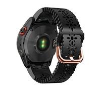 YOOSIDE Correa de silicona de encaje para Garmin Instinct 2S/Fenix 7S/Fenix 6S/Fenix 5S, ajuste rápido de 20 mm, ligera y deportiva, correa de repuesto para Garmin Descent Mk2S, QuickFit 20