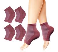 Yoosolle - Calcetines de gel hidratante para pies secos y agrietados, 2 pares, calcetines de spa para tratamiento de talón agrietado, curan talones secos, cuidado nocturno de la piel, cuidado de los