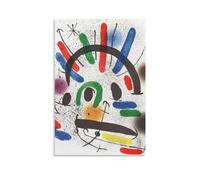YOOSONG Póster de literografía del pintor surrealista catalán Joan Miro, póster artístico de pared, lienzo de pergamino, cuadro de pintura para sala de estar, decoración del hogar, 40 x 60 cm