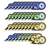 Yoosso 36 Piezas Cintas Correctoras, 12m x 5 mm Mini Cinta Correctora Correction Tape para Material Escolar Oficina Hogar Niños Estudiantes Adultos (Azul, Amarillo, Verde)