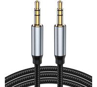 yootech Cable Jack 3,5mm Estéreo Nylon Trenzado, adaptador de entrada auxiliar de audio macho a macho para Teléfono móvil, auriculares, coche, estéreos domésticos, altavoz, Sistema Estéreo, Tableta