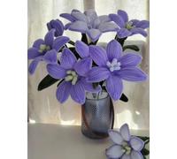 YOOTOM 400 Limpiapipas chenilla para Manualidades, Limpia pipas para manualidades, Limpiador de pipas de 12 Lirio Morado Flores,Conjunto completo