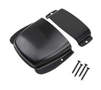 Yootones - 1 par de accesorios para guitarra eléctrica y bajo, protector de placa de puente y cubierta de pastilla con tornillos, compatible con accesorios de guitarra eléctrica y bajo (negro)