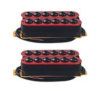 Yootones - 1 par de pastillas para guitarra eléctrica con imán de cerámica de alta salida N/B, compatible con pastilla de guitarra eléctrica (rojo)