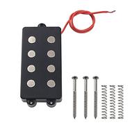 Yootones - 1 pastilla de bajo de 4 cuerdas sin ruido, compatible con bajo (negro)