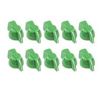 Yootones - 10 pomos de amplificador de guitarra con parte superior plana, perilla de pedal de efecto de cabeza de pollo, compatibles con accesorios de guitarra (verde)