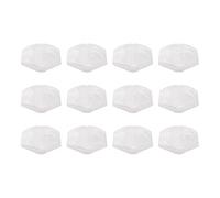 Yootones - 12 botones cuadrados para afinador de guitarra, compatibles con accesorios de guitarra (perla blanca)