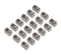 Yootones - 18 bloques de inserción de bloqueo de cuerda para puente de guitarra eléctrica Floyd Rose (negro)