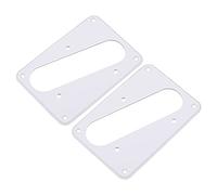 Yootones - 2 anillos de montaje para guitarra de una sola bobina compatible con anillos de placa Humbucker (blanco)