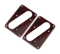 Yootones - 2 anillos de montaje para guitarra de una sola bobina compatible con anillos de placa Humbucker para guitarras eléctricas (rojo concha de tortuga)