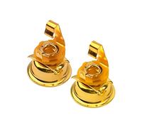 Yootones - 2 conectores de salida estéreo de guitarra de 1/4 pulgadas compatibles con Fender Telecaster TL, accesorios de guitarra para ukelele bajo eléctrico (dorado)