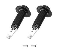 Yootones - 2 conectores jack de 6,35 mm para guitarra eléctrica, bajo, mono, salida, compatible con guitarras eléctricas acústicas, color negro