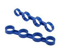 Yootones - 2 piezas de plástico para guitarra grande y mediana, para dedo de expansión, para practicar deportes de ukelele, piano, saxofón, principiante (azul)