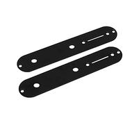 Yootones - 2 placas de montaje de placa de control de 32 mm compatibles con Fender Tele Telecaster estilo guitarra eléctrica de repuesto (negro)