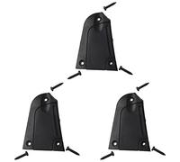 Yootones - 3 placas de plástico desmontables para barra de guitarra con tornillos compatibles con accesorios de piezas de guitarra y bajo (negro)