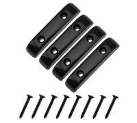 Yootones - 4 piezas de plástico para pulgar compatible con Fender Bass Jazz Bass Guitar (negro)
