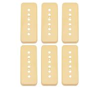 Yootones - 6 fundas de plástico P90 para pastilla de barra de jabón de 3/50 y 3/52 mm, compatibles con guitarra eléctrica Les Paul (amarillo)