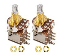 Yootones B500K - Potenciómetros cónicos de audio para guitarra B500K, eje dividido de cobre largo, compatible con accesorios de guitarra