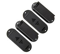 Yootones - Caja de batería para pastilla de guitarra de 9 V, compatible con pastilla activa de bajo (negro), 4 unidades
