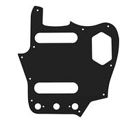 Yootones - Golpeador de guitarra de estilo vintage de 10 agujeros compatible con Fender American Jaguar (3 capas, negro)