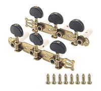 Yootones - Juego de 1 juego de llaves de afinación para guitarra clásica, clavijas de afinación de 3+3 afinadores (L&R) compatibles con guitarra clásica